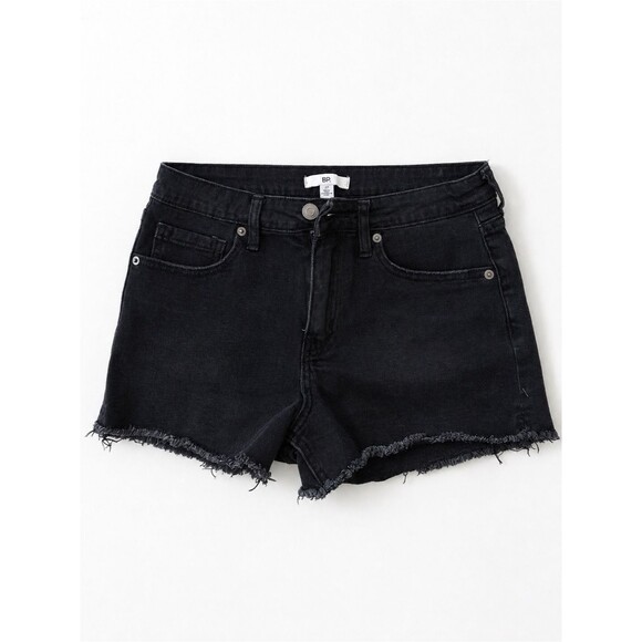 bp Pants - bp Black Frayed Hem Denim Shorts - Women's